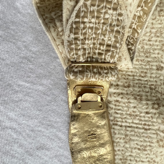 BELTS. vintage Reversible quilted belts with Sati… - image 5