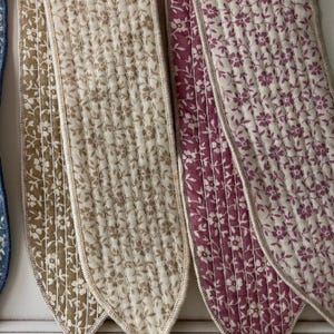 BELTS. Reversible vintage quilted belts with Satin edge stitched. Comes in Rose and gold  Sewn in the USA. 2 belt minimum.