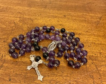 Amethysts Rosary, Catholic Rosary, Stone Rosary, Rosario,