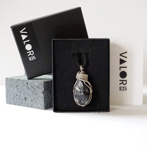 Apache Tears, Black Obsidian Necklace, Large Gemstone Pendant, 30th Birthday, Long Distance Relationship Gift for Boyfriend