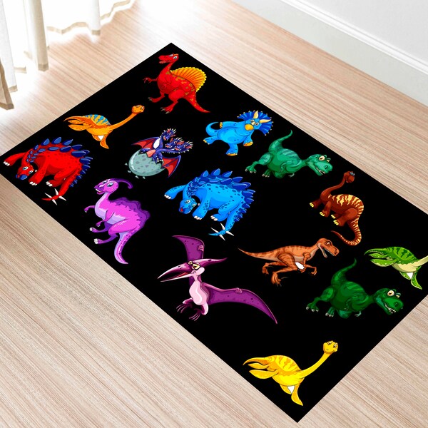 Dino Rug Etsy