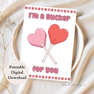 Biglietto di San Valentino stampabile carino per moglie, fidanzata, biglietto d'amore per marito, fidanzato, biglietto di auguri per anniversario, download immediato
