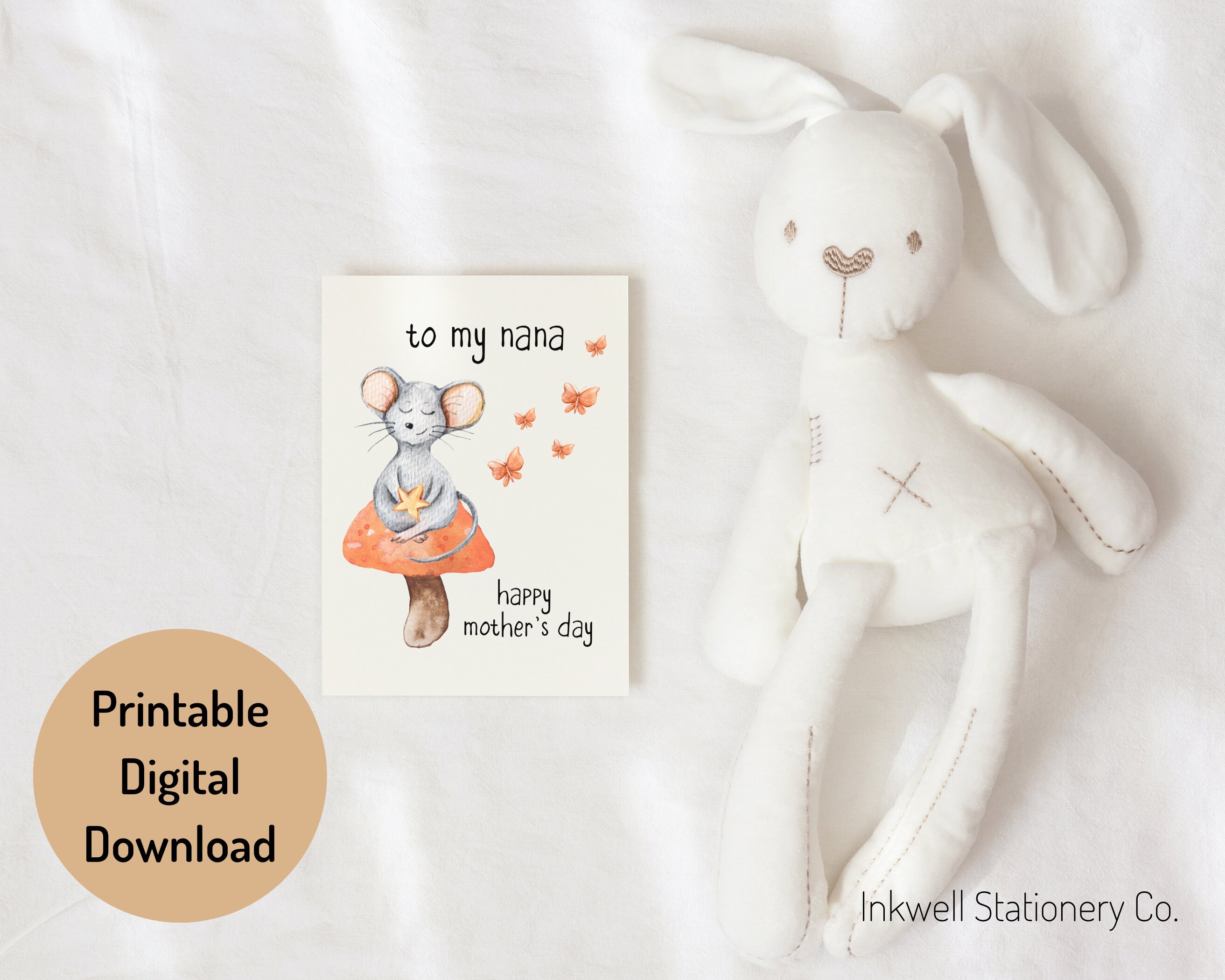 PRINTABLE Cute Mother's Day Card for Nana, Happy Mother's Day Card for ...