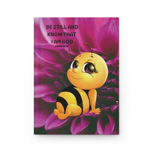 Bee Hardcover Notizbuch, Floral Glaube & Dankbarkeit Notizbuch