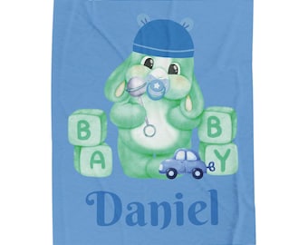 Manta de bebé personalizada, nombre personalizado, niño, decoración de guardería, regalo de baby shower
