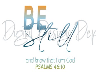 Paquete de frases inspiradoras "Be Still Faith" (descarga digital)