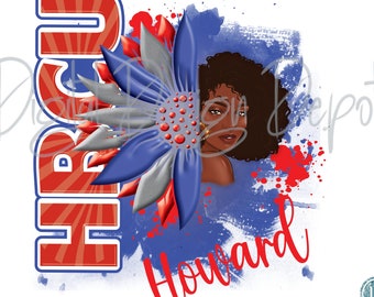 Howard University, HBCU swag, png, digital file, sublimation file, DTF