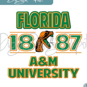 Florida A & M, FAMU, HBCU Swag, png, digitale Datei, Sublimationsdatei, DTF
