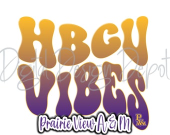 PVAMU HBCU Pride PNG: Sublimation File for Apparel