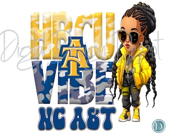 Carolina del Norte A&T Proud HBCU Mom, botín, png, archivo digital, archivo de sublimación, DTF