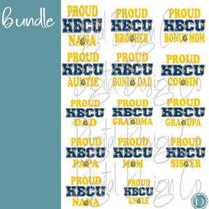 North Carolina A&T Proud Family Bundle HBCU , swag, png, svg, digital file, sublimation file, DTF