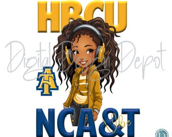 Mamá de una HBCU de North Carolina A&T, merchandising, png, archivo digital, archivo de sublimación, DTF