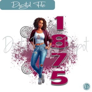 Alabama A&M - HBCU swag, png, fichier numérique, fichier de sublimation, DTF, clipart
