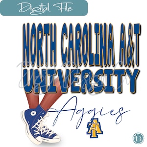 North Carolina A&T HBCU Sneakers Bundle - PNG, Sassy, shoes, Chucks, Shoes, PNG, Basketball Shoes, , Sublimation, dtf File