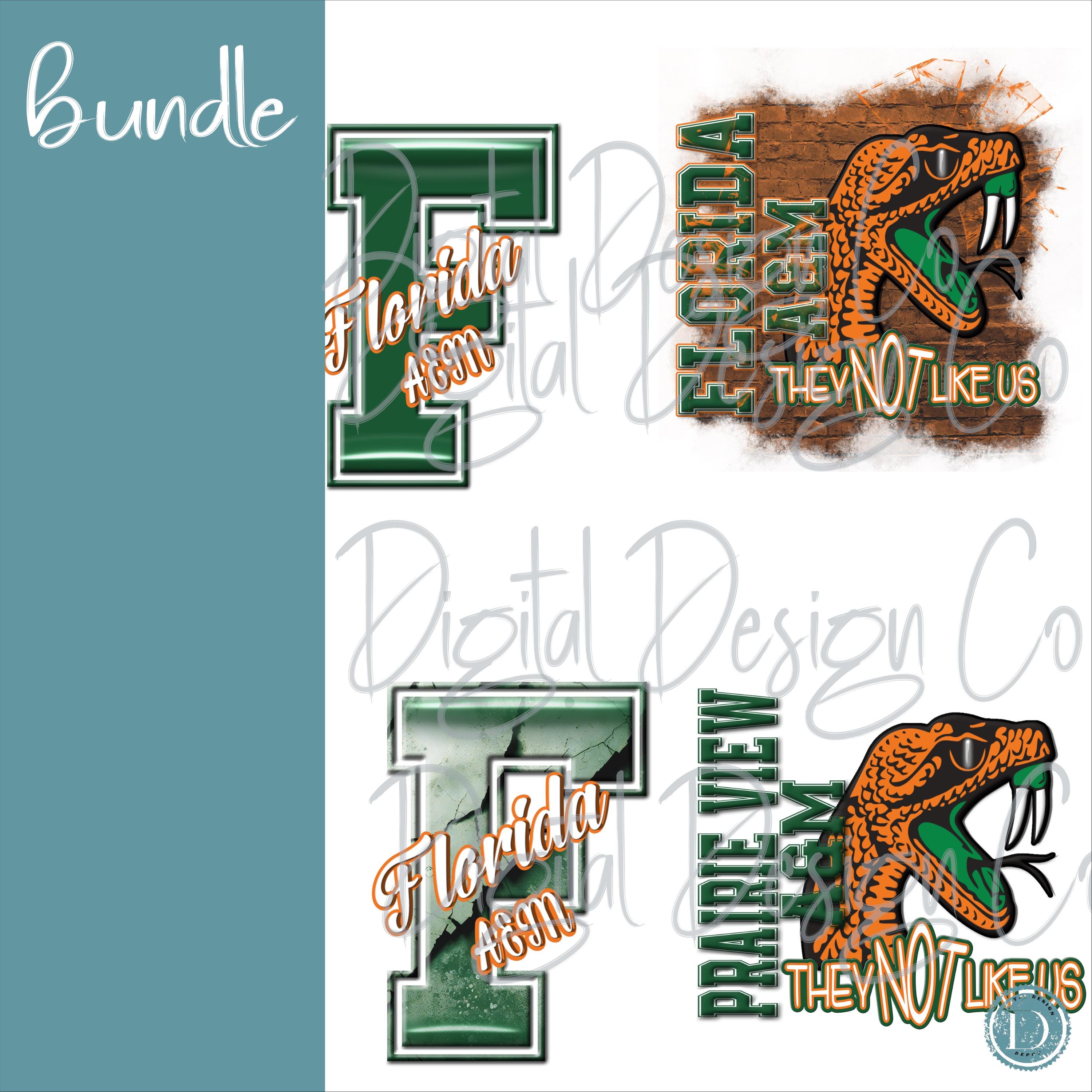 Monogram Rattler Florida A&M Rattlers Digital Bundle | FAMU PNG Sublimation DTF Files ...