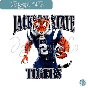 Jackson State- HBCU Mascot Bundle, png, arquivo digital, arquivo de sublimação, DTF, clip art