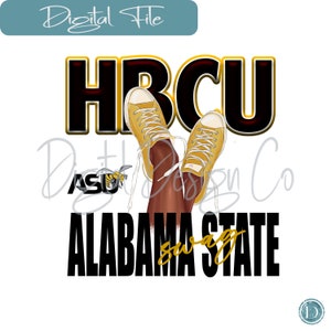 Alabama State HBCU Swag PNG, impertinent, chaussures, baskets, chaussures, PNG, chaussures de tennis, chaussures de basket-ball, femme noire, sublimation, fichier dtf