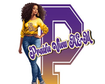 PVAMU HBCU Pride PNG: Sublimation File for Apparel
