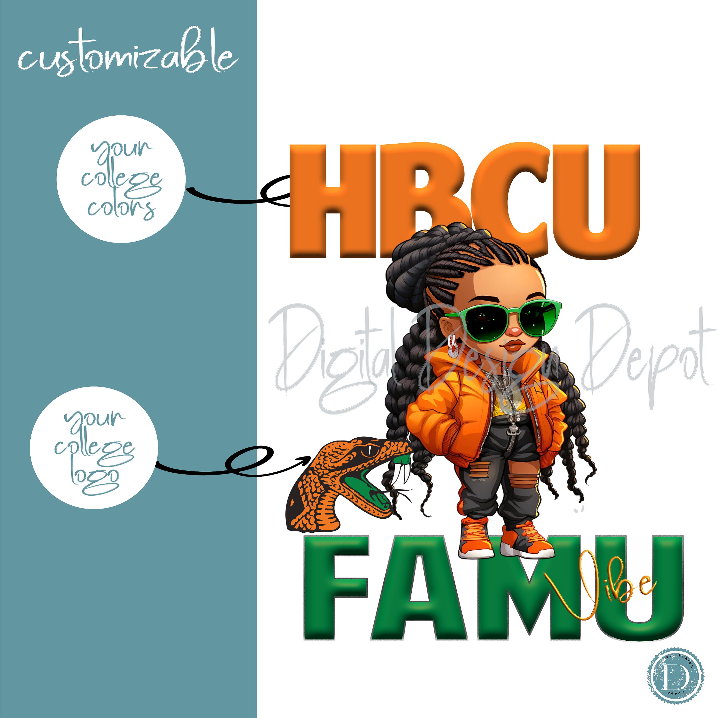 Florida A&M, FAMU, HBCU Swag, Png, Digital File, Sublimation File, DTF ...