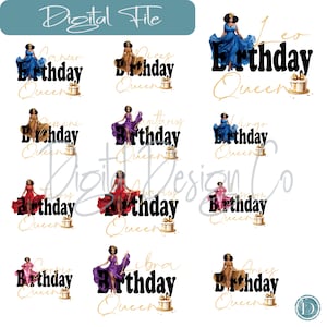 Zodiac Birthday queen Bundle png sublimation design download, birthday party png, birthday png design, birthday png, Zodiac bundle, dtf