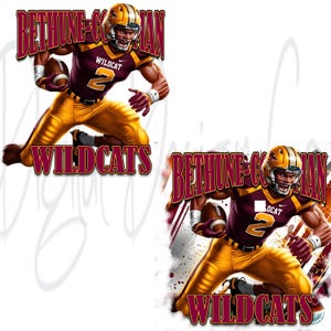 Bethune-Cookman HBCU Mascot Bundle | Wildcats Digital PNG Files for Sublimation & DTF Printing | College Spirit Art