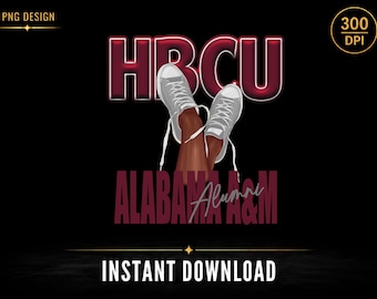 Alabama A&M HBCU Inspired PNG Shirt Design, Alumni Sublimation Design, College Pride PNG, Instant Download