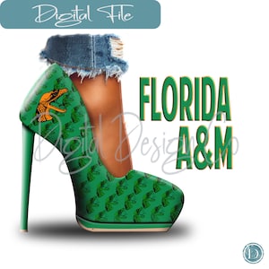 Florida A & M HBCU Heels Bundle PNG, Sassy, Schuhe, PNG, High Heels Sublimation, dtf Datei