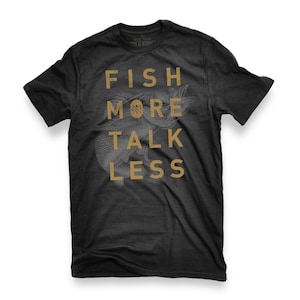 Fish More, Talk Less Walleye Angeln Geschenke für Männer | Männer Shirt zum Fischen | Walleye Angeln Tshirt, Ehemann Tshirt, Walleye Angeln