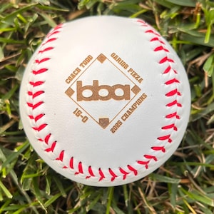 Engraved Baseball: Custom Coach Gift, Team Keepsake