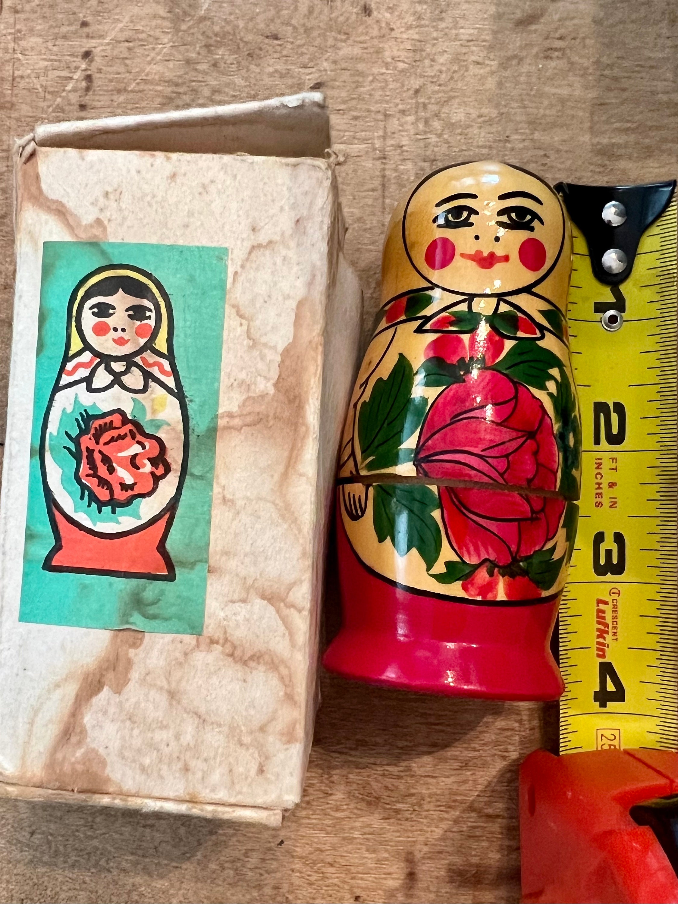 1970s Russian Stacking Dolls in Original Box Etsy