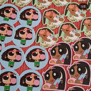 Desi Powerpuff Girl Stickers