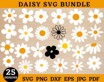 Daisy Svg, Daisy Clipart, Daisy Png, Wildflower Svg, Daisy Flower Svg, Daisy Silhouette, Daisy Flower Clipart, Svg Files For Cricut