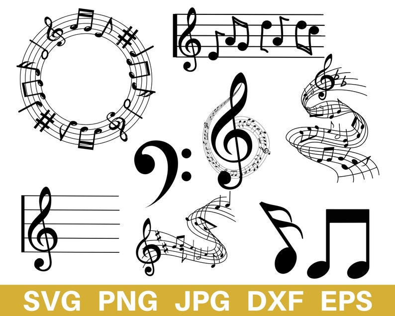 Musical Notes Svg, Musical Svg, Music Note Png, Music Note, Country ...