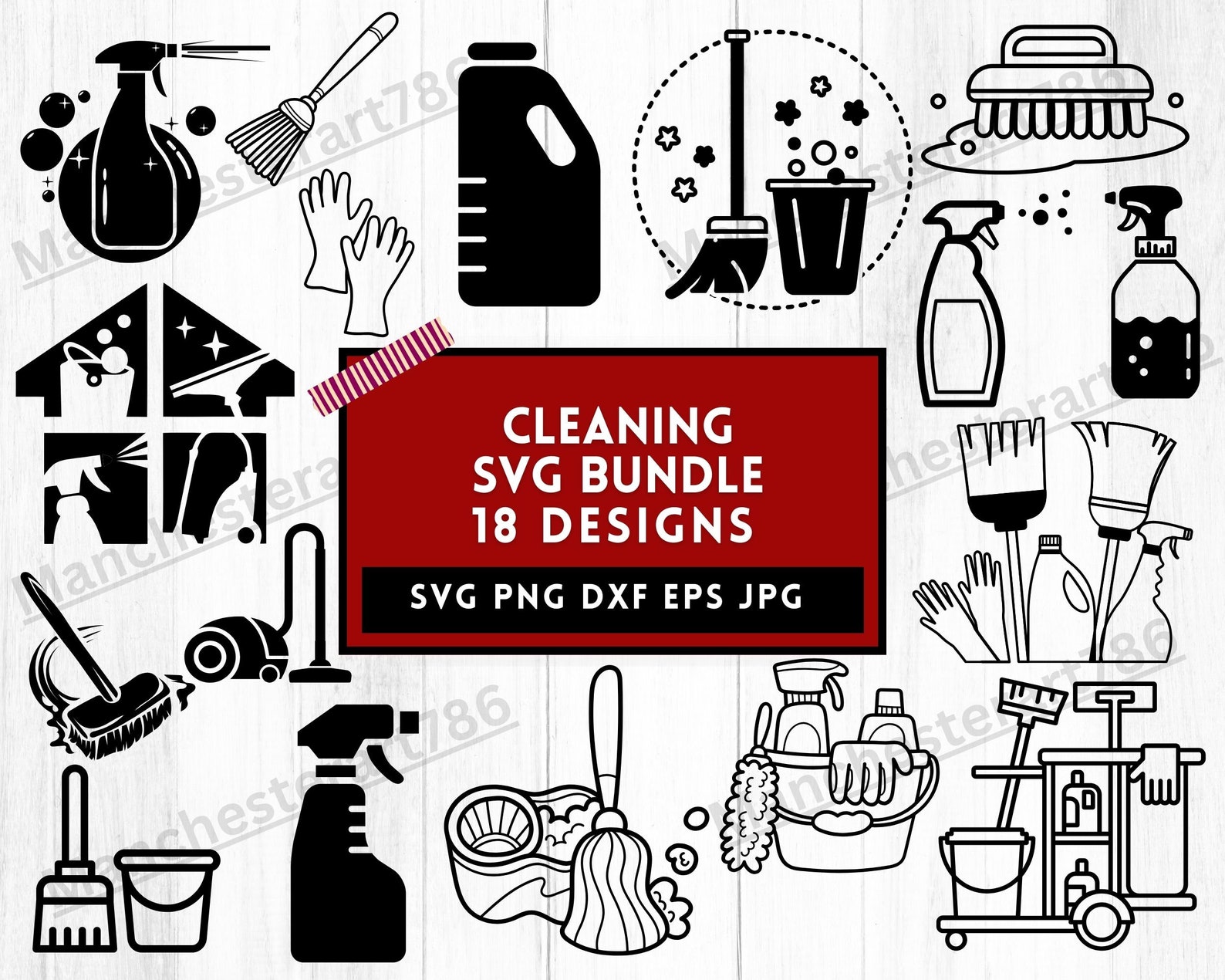 Cleaning Svg Cleaning Service Svg Housekeeping Svg Svg Etsy