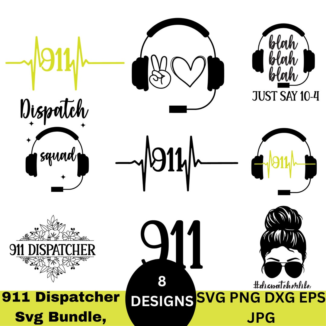911 Dispatcher Svg Bundle, 911 Dispatcher Png,911 Dispatch, Dispatcher