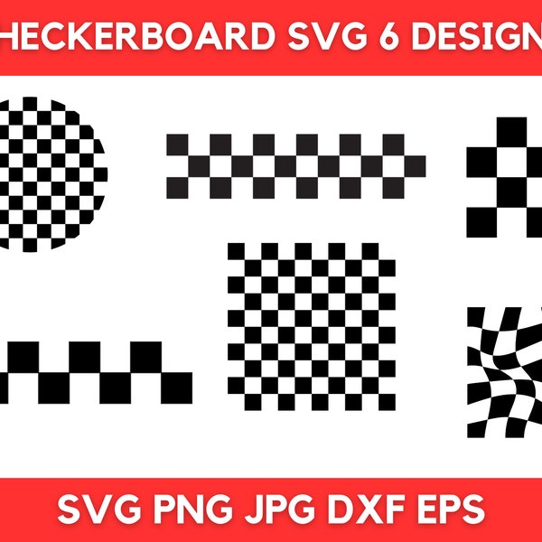 Checkerboard Svg Bundle, Checkered Svg, Checkered Flag Svg, Checkerboard, Svg Files For Cricut, Checker Pattern Svg, Instant Download