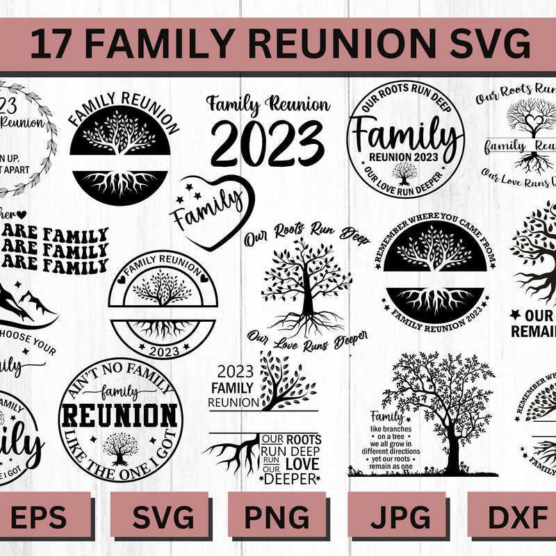 Family Reunion Svg - Etsy