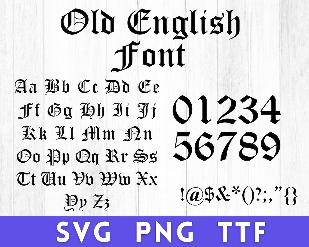 Old English Font, Old English Alphabet, Old English Letters, Old ...