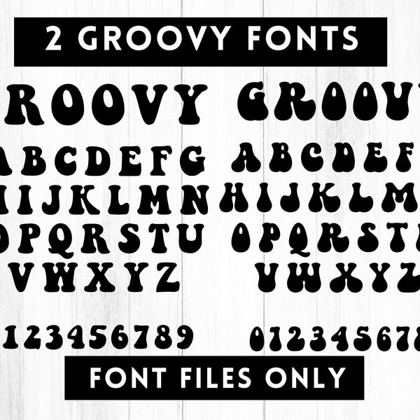 Groovy Font, Groovy Font Svg, Groovy Svg, Groovy Clipart, Halloween Font, Modern Font Bundle, Downloadable Fonts, Svg Files For Cricut