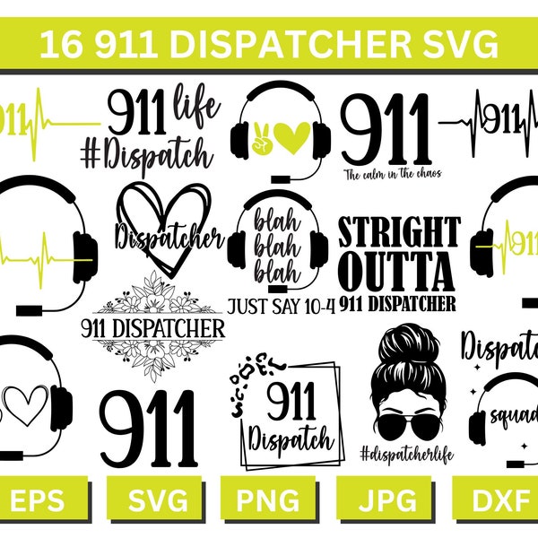 911 Dispatcher Svg, Dispatcher Svg, 911 Dispatcher Png, Dispatcher Shirt, Svg File For Cricut, 911 Dispatcher Gifts, Svg For Shirts