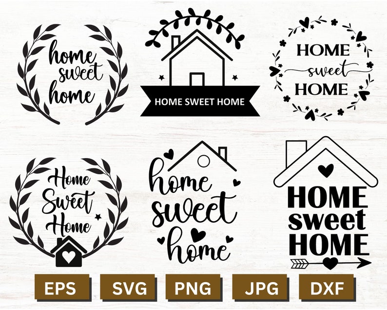 Home Sweet Home Svg, Home Sweet Home, Welcome Sign Svg, Home Sweet Home Sign, Welcome Home Svg, Home Sweet Home Png, Svg Files For Cricut image 2