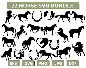 Horse Svg, Horse Silhouette, Horse Clipart, Horse Cut File, Horse Vector, Horses Svg, Horse Lover Svg, Horse Shirt Svg, Horse Svg Bundle