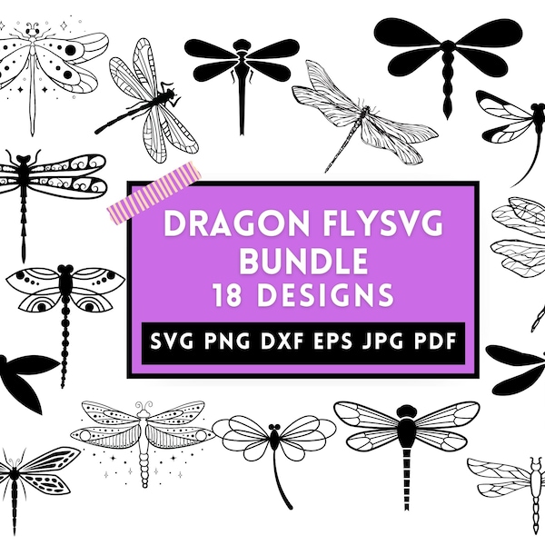 Dragonfly Svg, Dragonfly Png, Dragonfly Clipart, Dragonflies Svg, Dragonfly Wall Art, DragonFly SVG Bundle, Svg Files For Cricut