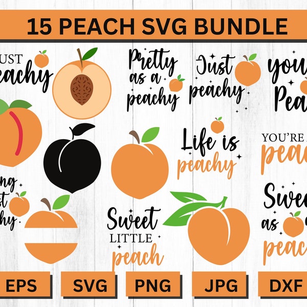 Peach Clipart, Peach Png, Princess Peach, Just Peachy Svg, Peach Cut File, Peachy Svg, Peaches Svg, Peach Svg Bundle, Cute Peach Svg