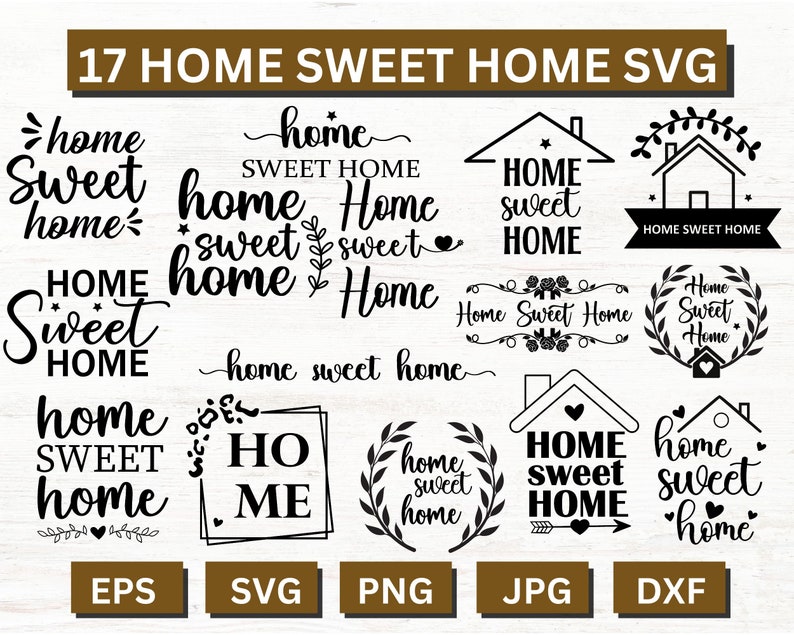 Home Sweet Home Svg, Home Sweet Home, Welcome Sign Svg, Home Sweet Home Sign, Welcome Home Svg, Home Sweet Home Png, Svg Files For Cricut image 1