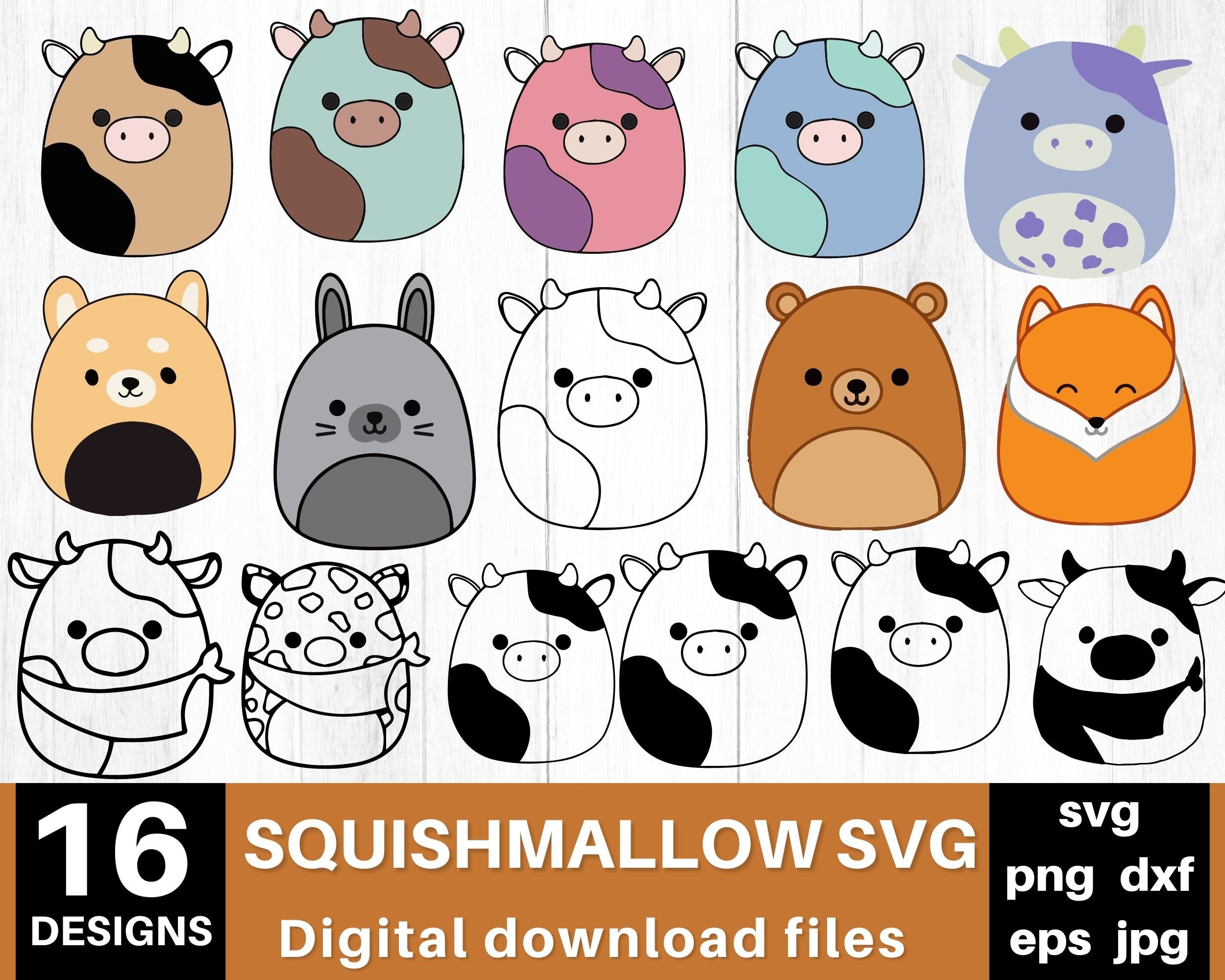 squishmallow png food cute printable stickers squishmallow digital stickers  squishmallow clipart squishy cartoon smooshy files