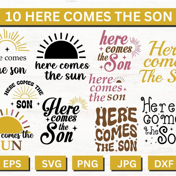 Here Comes The Son, Sunshine Baby Shower, Sun Baby Shower, Here Comes The Sun, Instant Download ,   Instant Download, Baby Shower Bundle