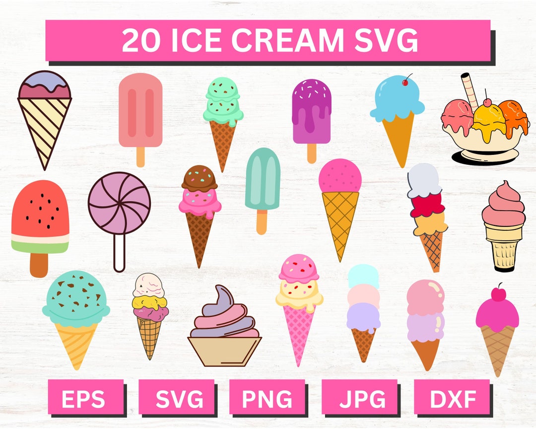 Ice Cream Svg Ice Cream Png Ice Cream Cone Svg Ice Cream - Etsy