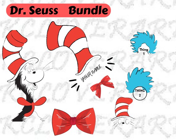 Blue Dr Sus SVG Digital File, Dr Seuss Among Us Svg