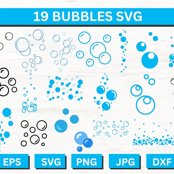 Bubbles Svg, Bubbles Png, Bubbles Dxf, Bubbles Clipart, Bubbles Vector, Bubble Png, Bubble Svg, Speech Bubbles, Svg Files For Cricut